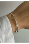 Heliophilia Silver Pulsera de Latón Plateada
